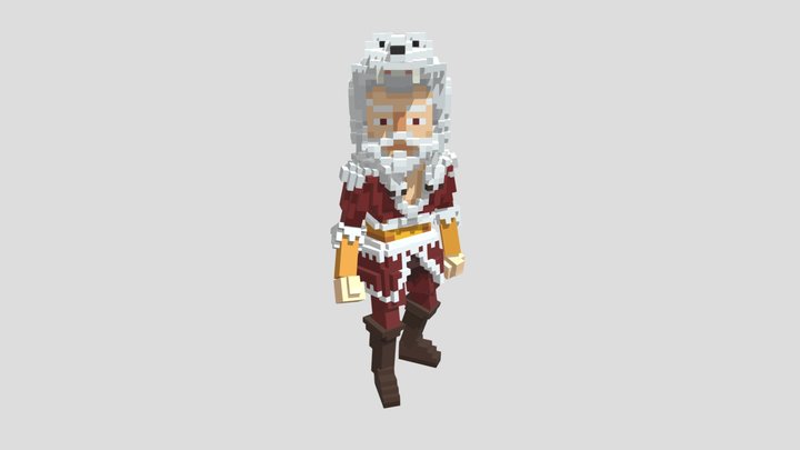 Barbarian Santa Claus 3D Model