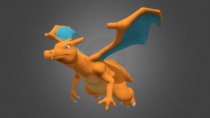 Charizard Flying Animation 3D Model