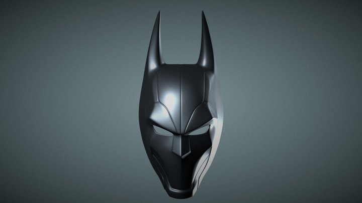 Iron Man Style Batman Mask Printable STL