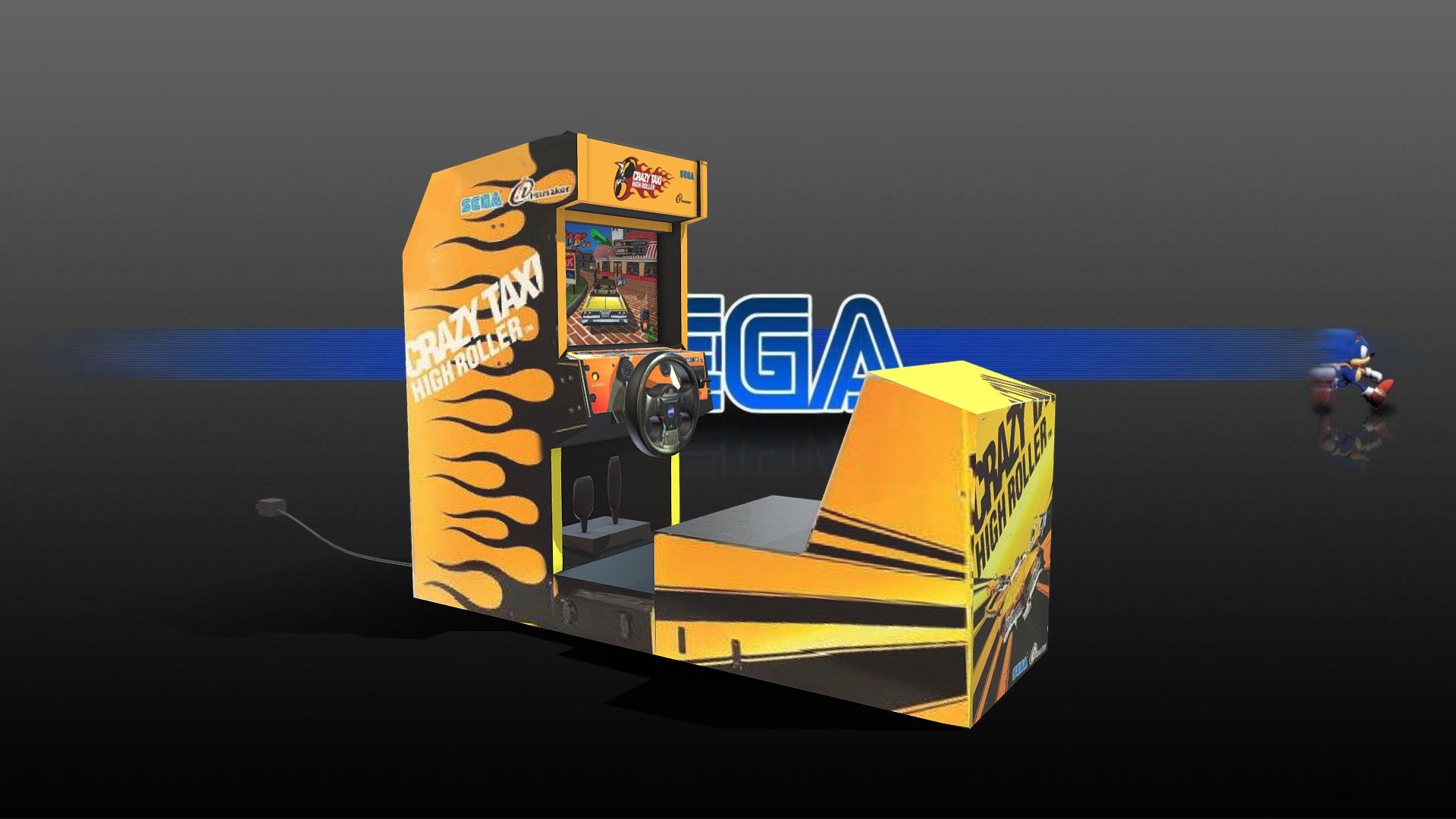 Sega arcade car Crazy taxi v1.0 - Download Free 3D model by