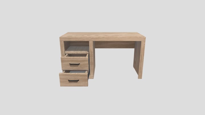 Computer Desk – Low Poly Game Ready 3D Model 3D Model