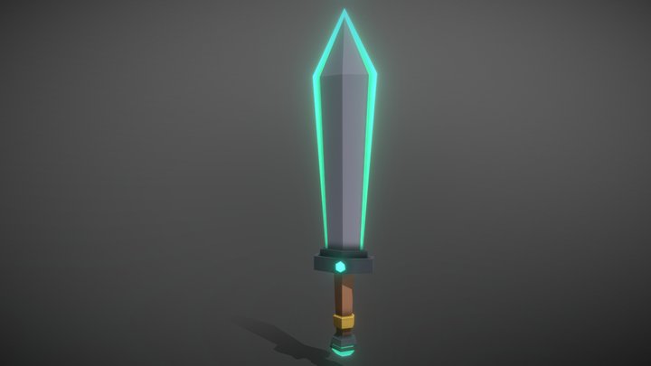 Stylized Sword - Blender Excercise 3D Model