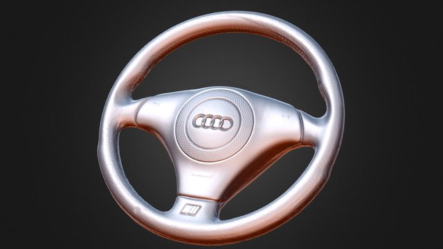 Audi S4 B5 steering wheel 3D Model