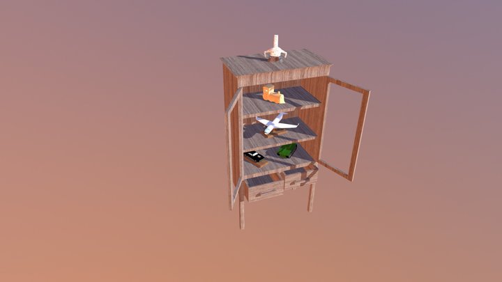 Curiosity Cabinet Ryan Drake 3D Model