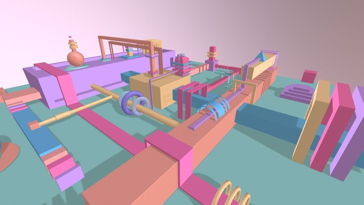 Scene Abstract Sketchfab - Léa Maraval 3D Model