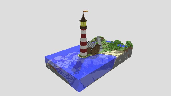 Eaglepoint Lighthouse | Minecraft 3D Model