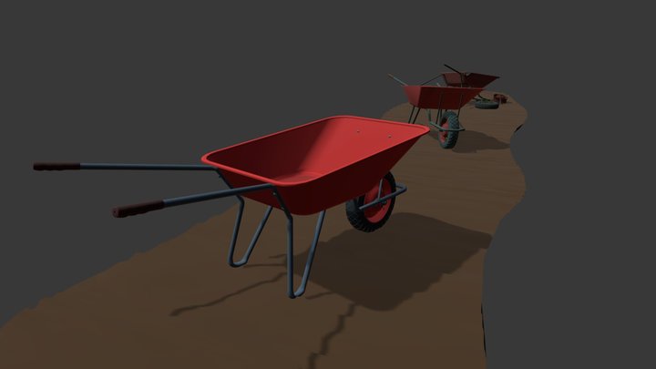 XYZ_Draft Punk_HW7_Wheelbarrow 3D Model