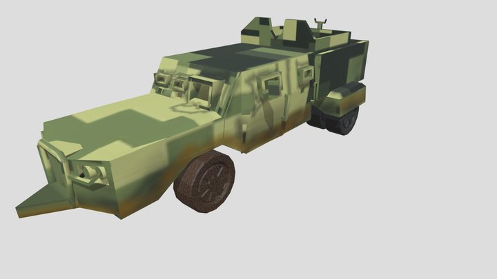 Auto blindado de cartel cdn Méxicano 3D Model