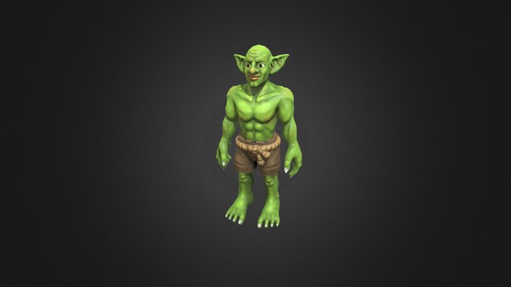 Goblin Base Mesh 3D Model