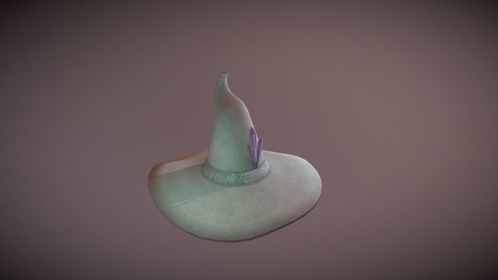 Wizard's hat stylized lowpoly asset 3D Model