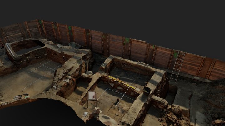 Kloster Kyritzviertel, Grabung Ostseite 03/2024 3D Model