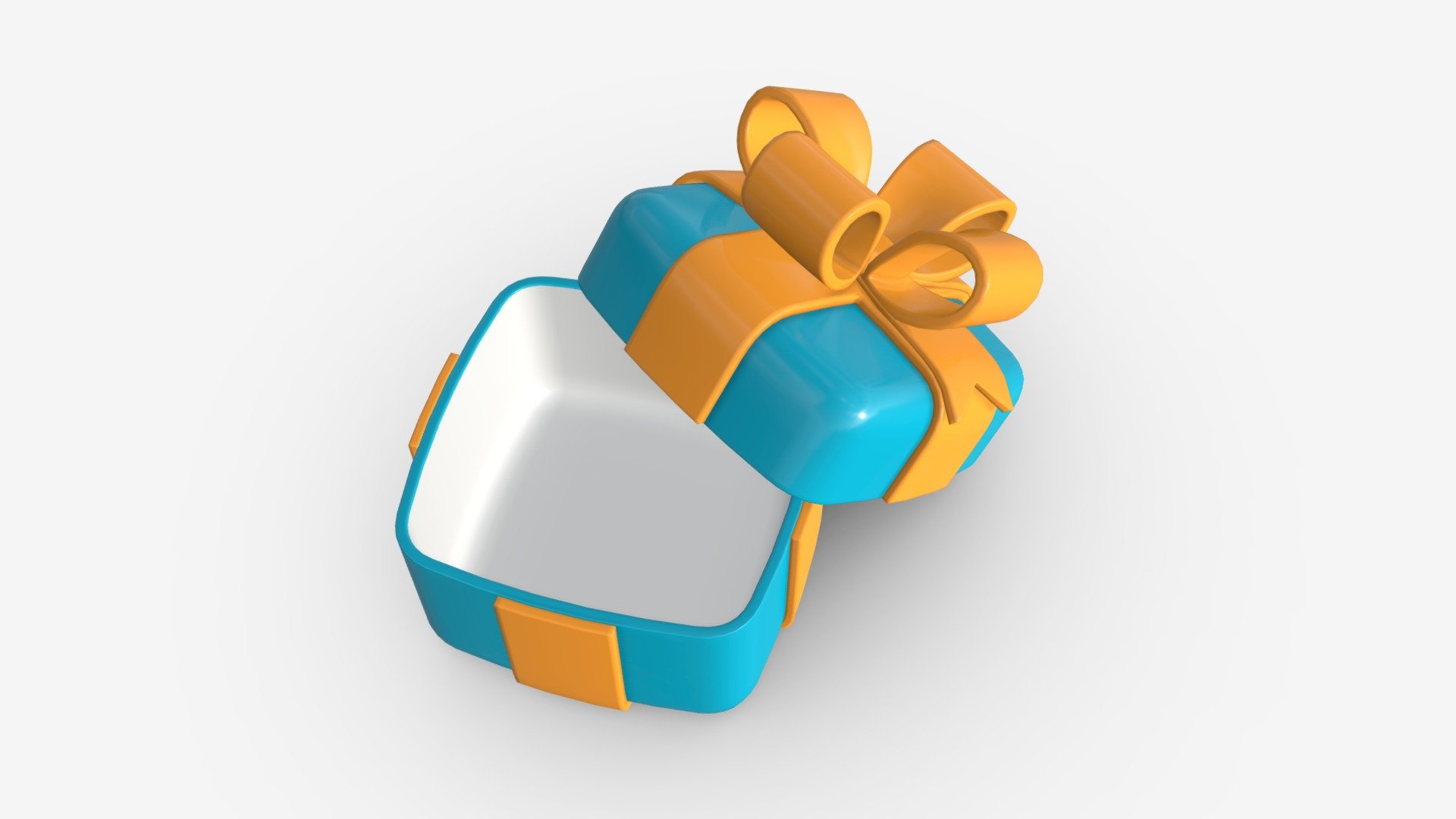 T Box With Ribbon Stylized Open Buy Royalty Free 3d Model By Hq3dmod Aivisastics