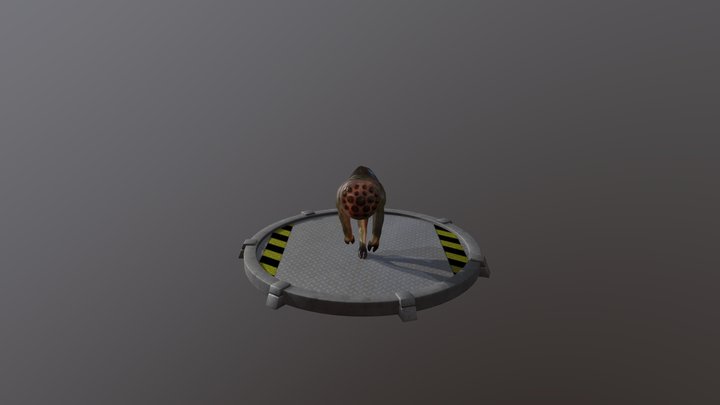 Houndeye - Run Cycle 3D Model