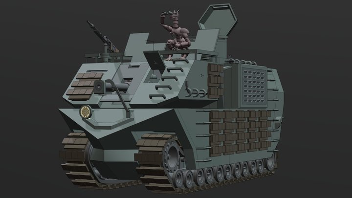 Mark-V Boiga Cruiser Tank 3D Model