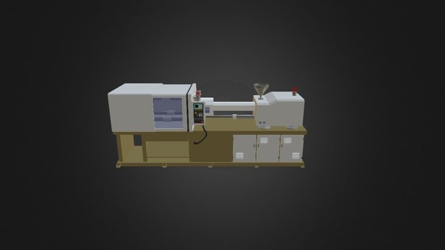 Injection Molding Machine 3D Model