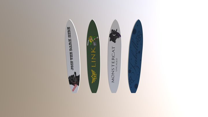 Surfboards 3D Model