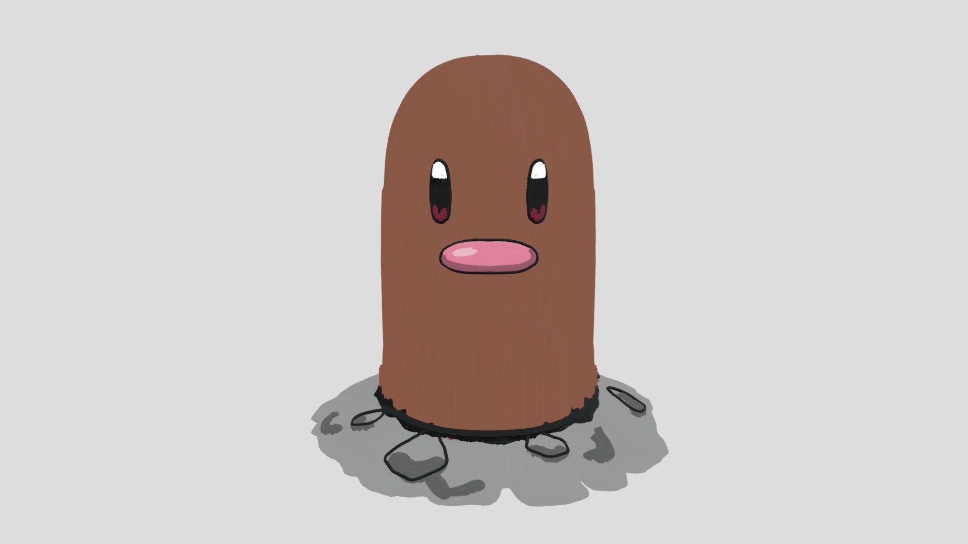 Diglett (ディグダ) - 3D model by sy-kim [cf672c7] - Sketchfab