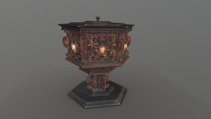 Chrzcielnica 3D Model