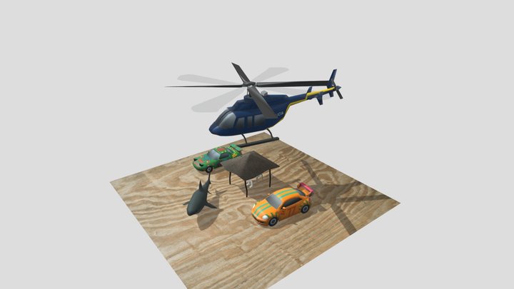 DAE 5 Finished props - By the ocean 3D Model