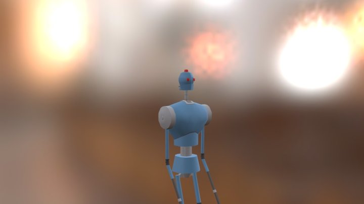 Enemy Shiv Bot 3D Model