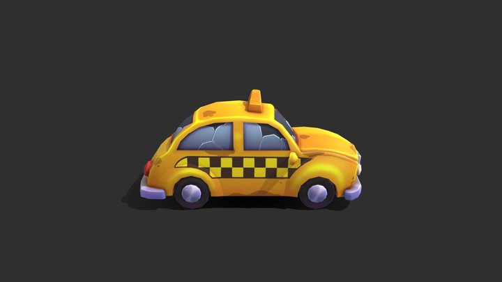 Taxi Car 3D Model