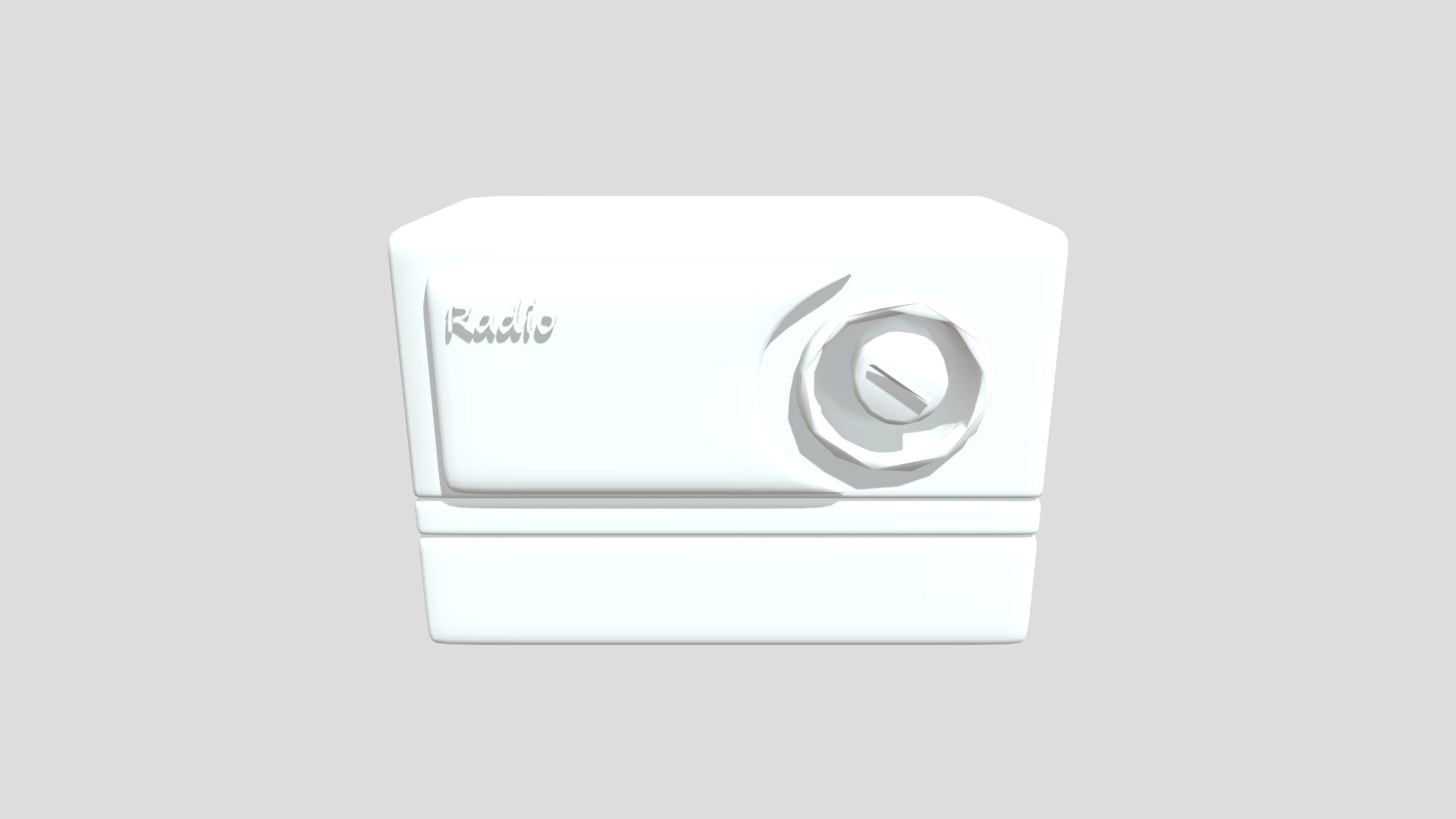 Radio Lowpoly test 1