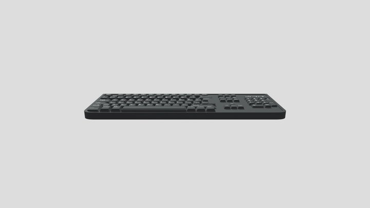 Logitech K120 Keyboard 3D Model