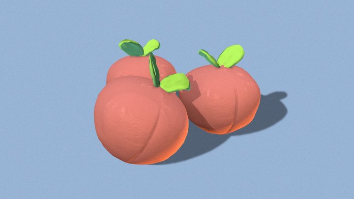 Peach 3D Model
