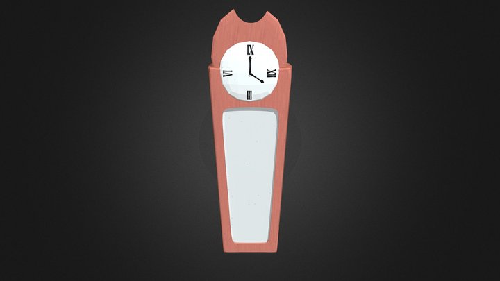 Courage The Cowardly Dog Clock 3D Model