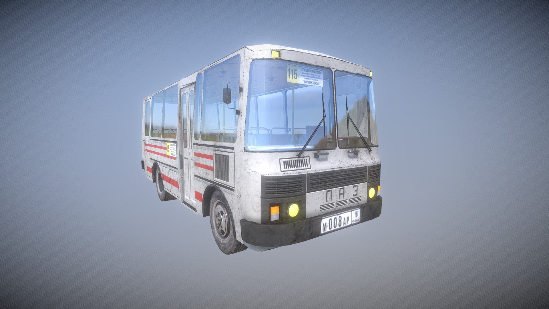 3D model Ikarus bus VR / AR / low-poly