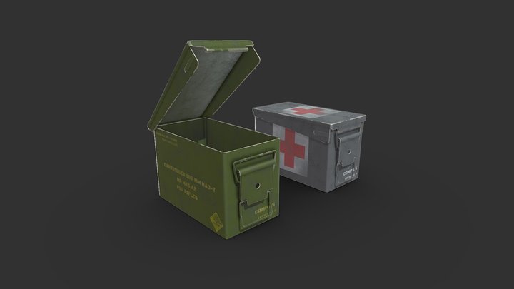 Military Supply Box 3D Model