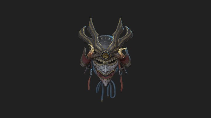 Samurai helm design 3D Model