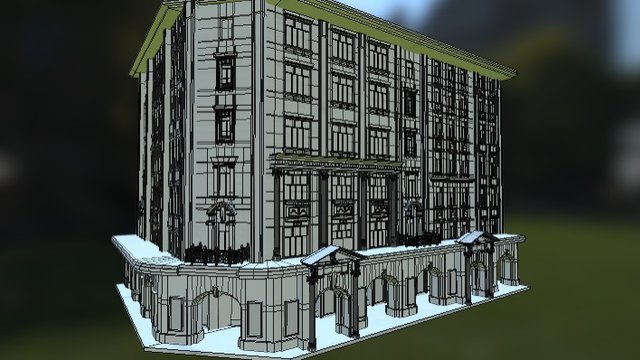 上海建築物-東亞飯店 3D Model