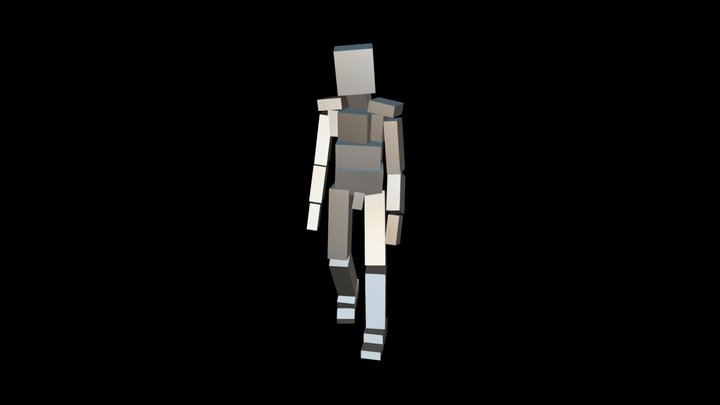 zombie walk 3D Model