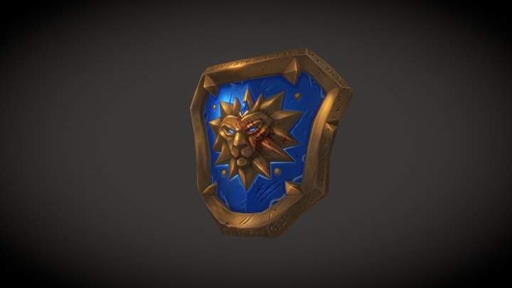 Shield of The Lion 3D Model
