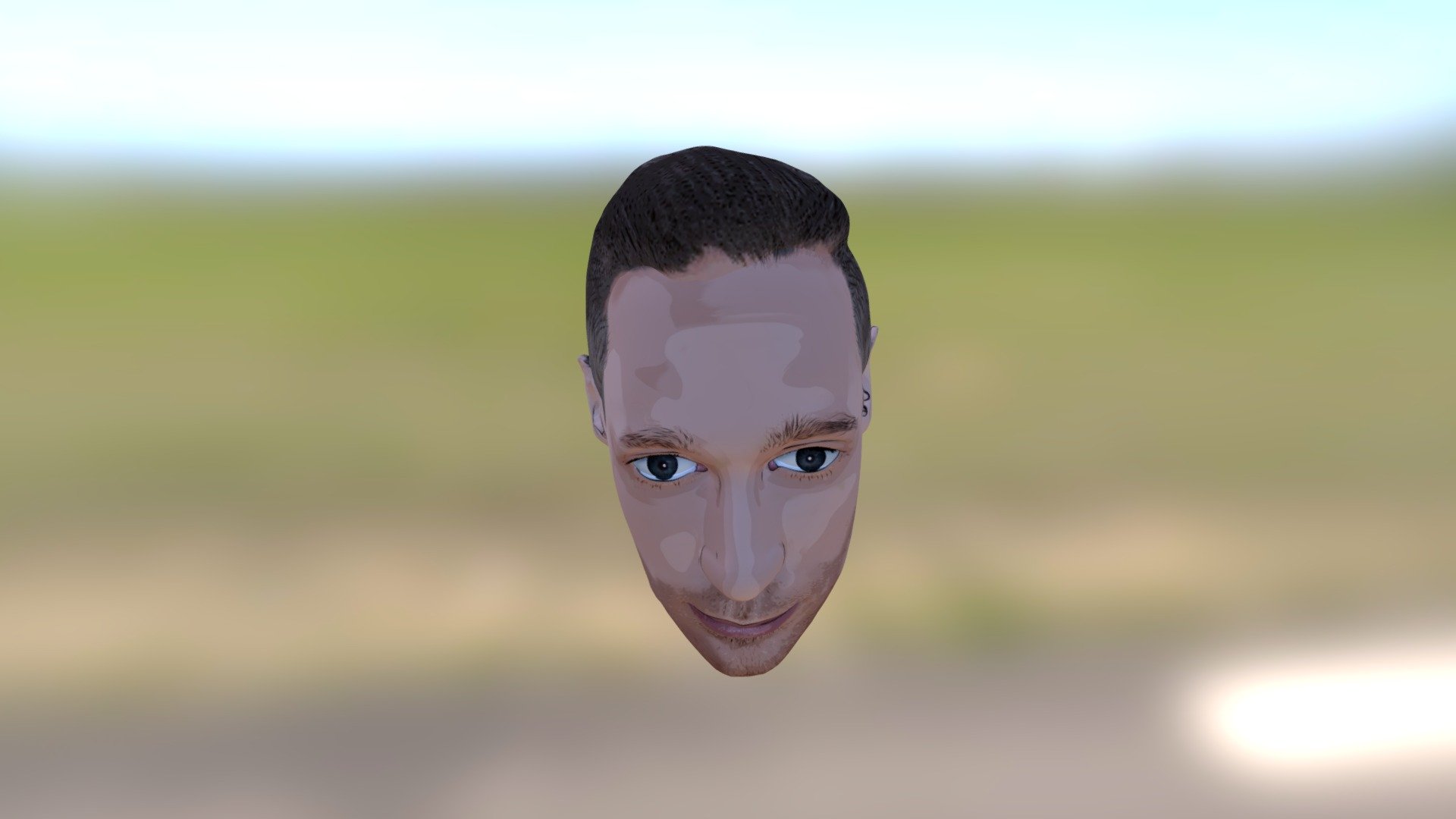 3D Head Model But Textured