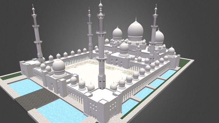 Sheikh Zayed Mosque 3D Model 3D Model