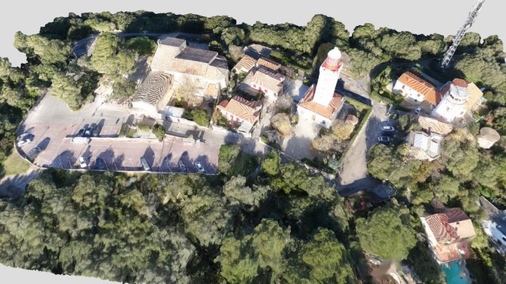 phare de la garoupe 3D Model