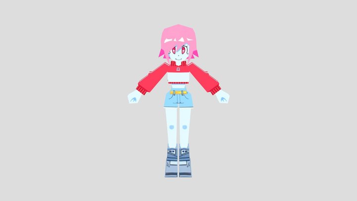 LowPoly_Love-Chan 3D Model