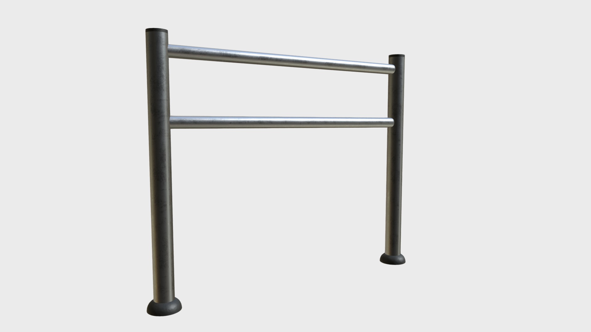 3D model Pedestrian lane fence - This is a 3D model of the Pedestrian lane fence. The 3D model is about whiteboard.