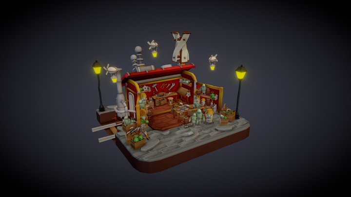 The Aetherium Emporium | DAE Bazaar 3D Model
