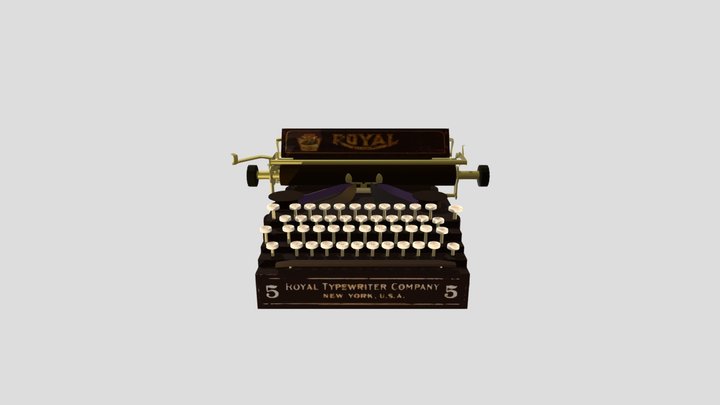 Typewriter 3D Model