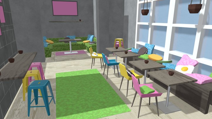Cafe 3D Model