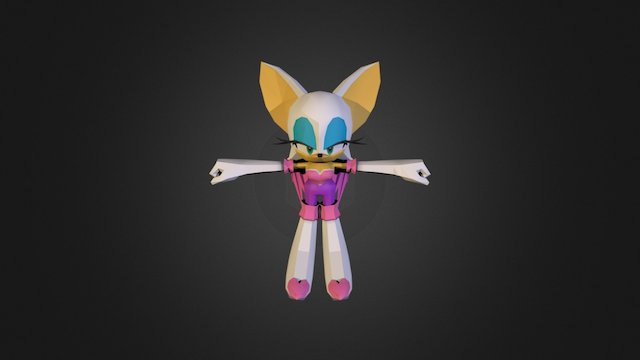 Shadow The Hedgehog - Rouge The Bat 3D Model