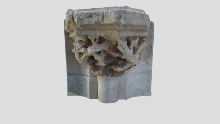 CAPITEL BAJOMEDIEVAL CASTILLO DE VIÑUELAS 3D Model