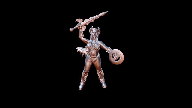 Warrior Princess 3D Model