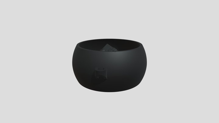 Floating Gift Box Ornament 3D Model