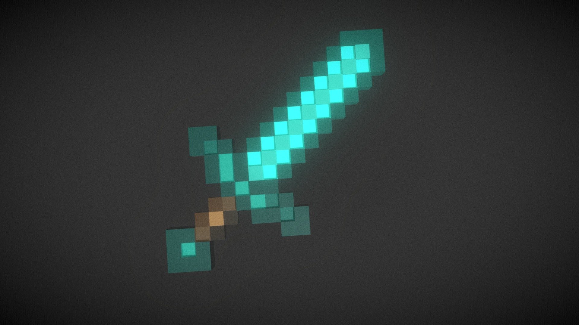 Diamond Sword - Download Free 3d Model By Awesomeguy222 [cf74e0c 