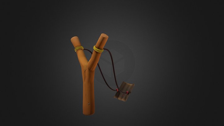 Free Stylized Slingshot 3D Model