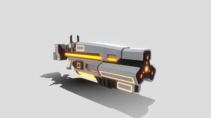 Sci-FI Gun 3D Model